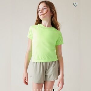 Athleta Girls Power Up seamless Sport Length Tee